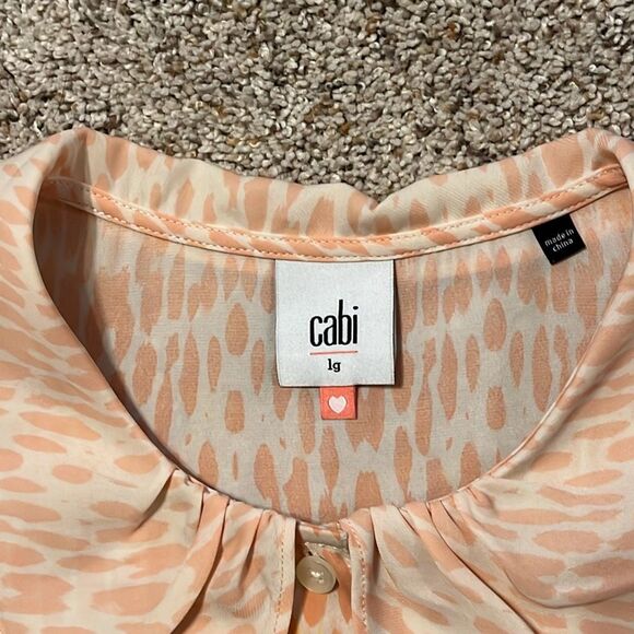 Cabi Love Popover Sleeveless Blouse Peter Pan Collar Large #3078 - Picture 4 of 6